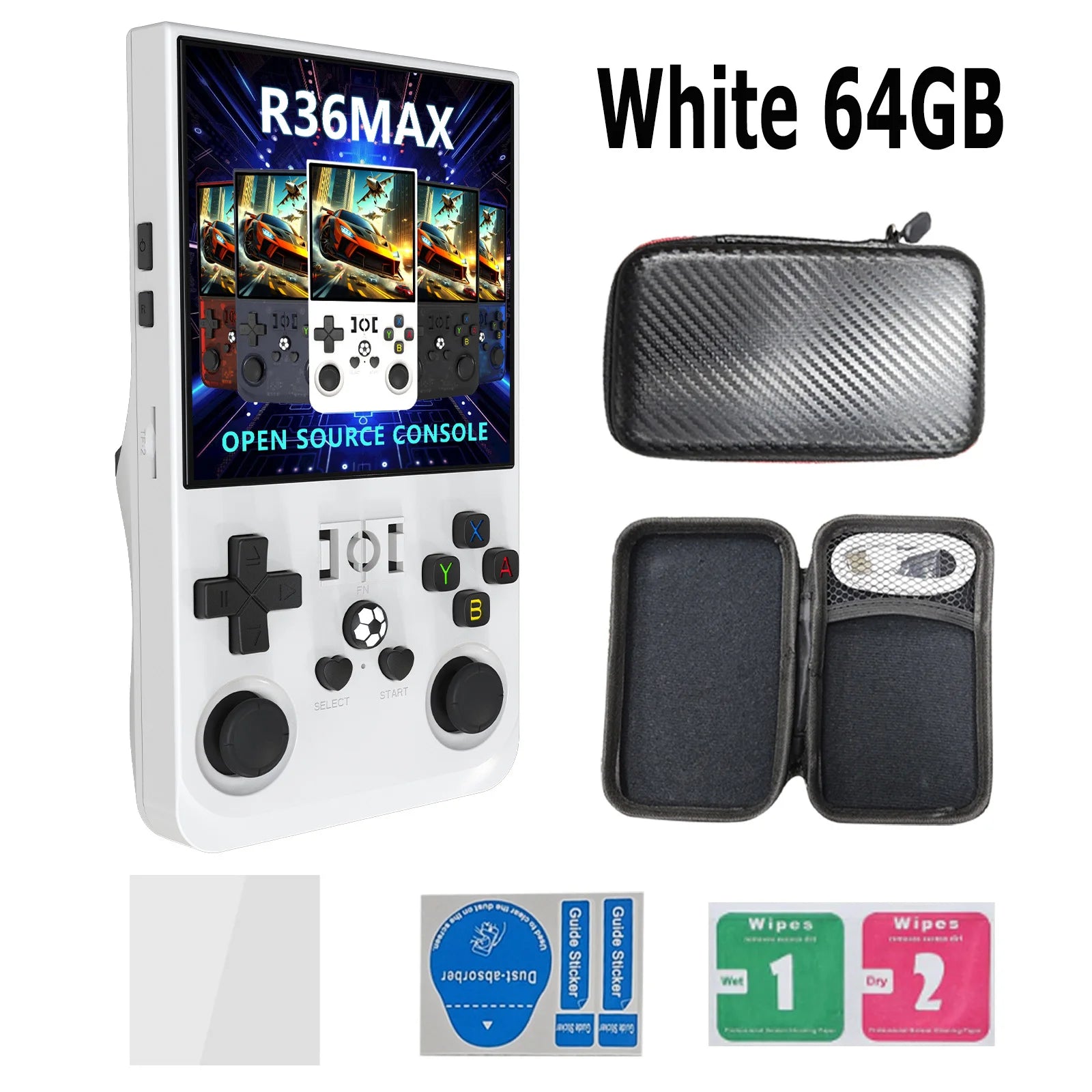 R36 Max Console Handheld Game Players 4inch IPS Screen Open Source Console Retro Pocket Video Player 64G/128G Up to 22000+ Games by Tech-Home Store