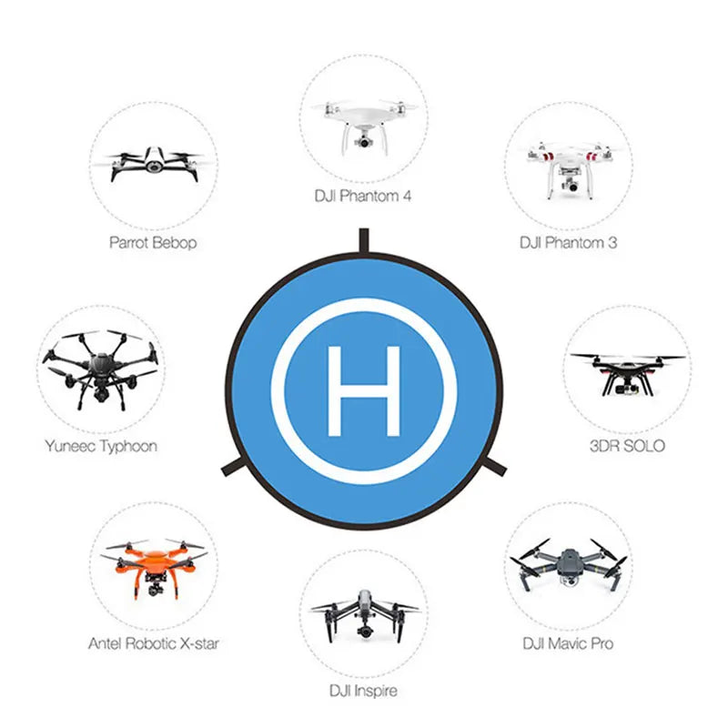 AeroGuard 75cm Foldable Drone Landing Pad - Universal Portable Ground Pad for Secure Takeoffs and Landings by Tech-Home Store