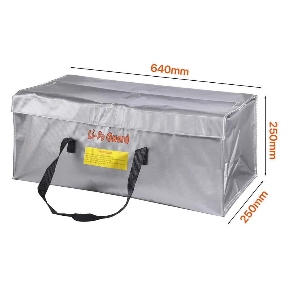 Lipo Guard Safety Bag - Explosion-Proof Fireproof LiPo Battery Storage and Charging Pouch for RC Drones by Tech-Home Store