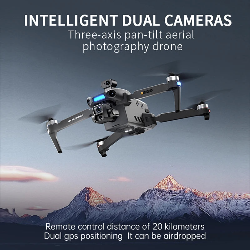 S880 Pro Max Professional GPS Drone - 8K Camera, 3 Axis Gimbal, 5G WiFi, Brushless by Tech-Home Store