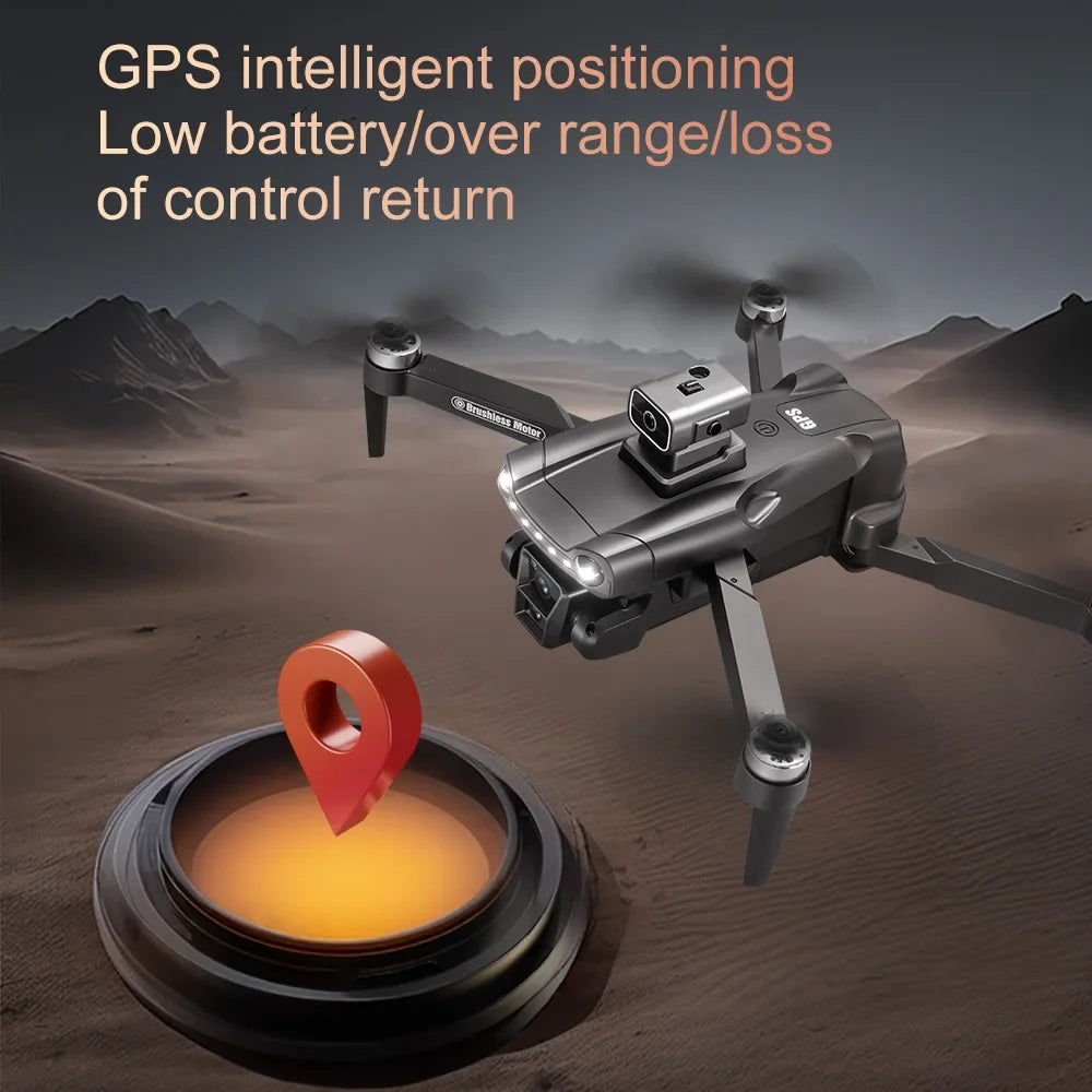 Lenovo V198 MAX GPS Drone 8K Profesional 4K HD Camera Brushless Laser Obstacle Avoidance Foldable Quadcopter Aerial Optical by Tech-Home Store