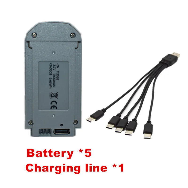 GT3/V66/S16/i1Pro/CZ06 RC Drone ﻿Original Battery 3.7V 1800mAh For V66 Mini Drone