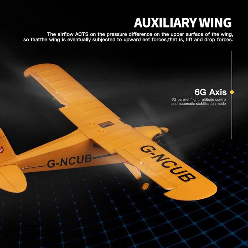 Hot Sale RC Plane RTF 2.4G Brushless Motor 3D/6G Remote Control Airplane Wltoys A160 Upgraded J3-CUB Ready To Fly by Tech-Home Store