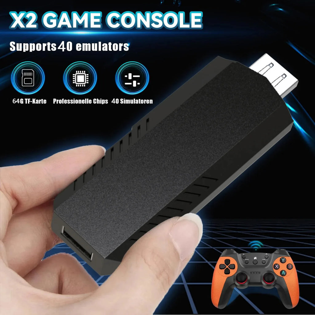 X2Pro TV Game Stick 4K HD Video Handle Game Console 40K/50K Games 64g/128g for PSP Retro Arcade Games PK M15 Pro for Home Gaming by Tech-Home Store