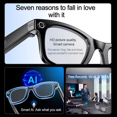 New 800W Camera AI Glasses Men Color-Changing Smart Translation Glasses Photo Video Recording Waterproof Call Smart Sunglasses by Tech-Home Store