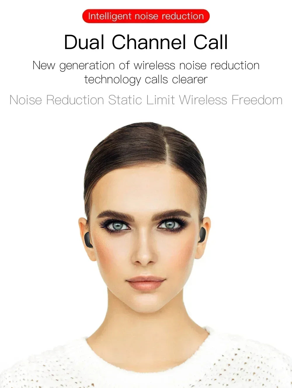 E6S Wireless Bluetooth Earphones TWS Bluetooth Headset Wireless Earbuds Noise Cancelling Earphones with Microphone Headphones by Tech-Home Store