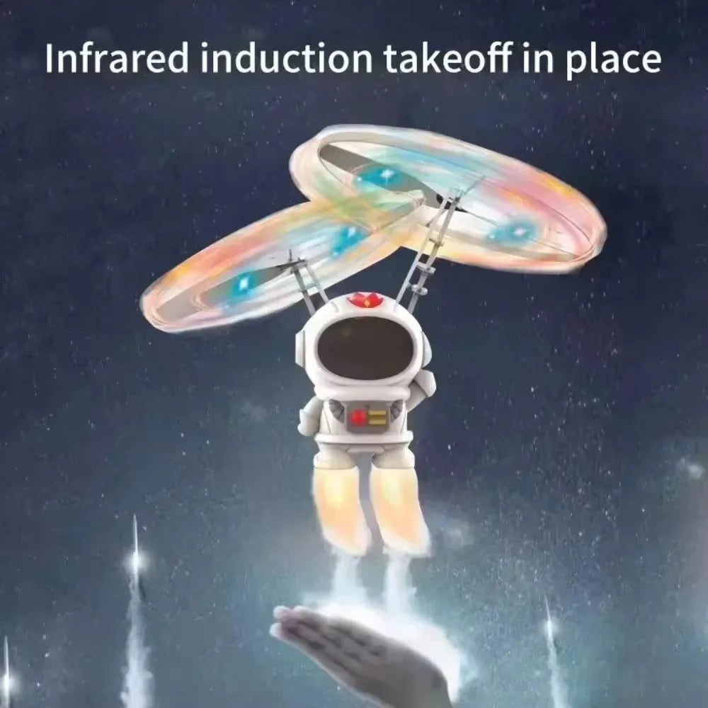 GlowHover Levitating Luminous Flying Robot Astronaut - Hand Controlled Glow Hovering Drone For Kids Ages Five And Up by Tech-Home Store
