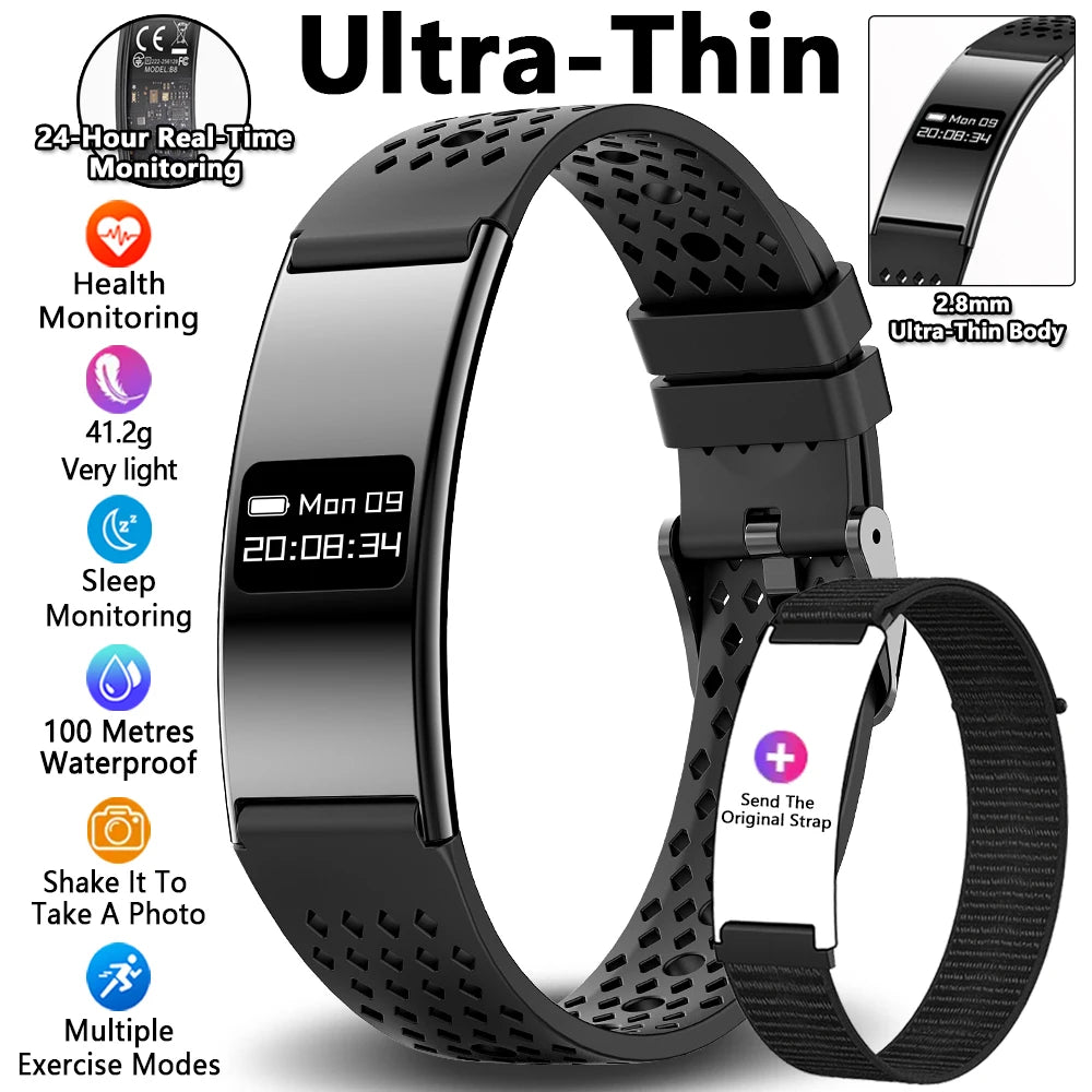 Men Women Smart Bracelet Heart Rate Sleep Monitor Health Smart Band Waterproof Sports Fitness Tracker Smartwatch For Android iOS by Tech-Home Store