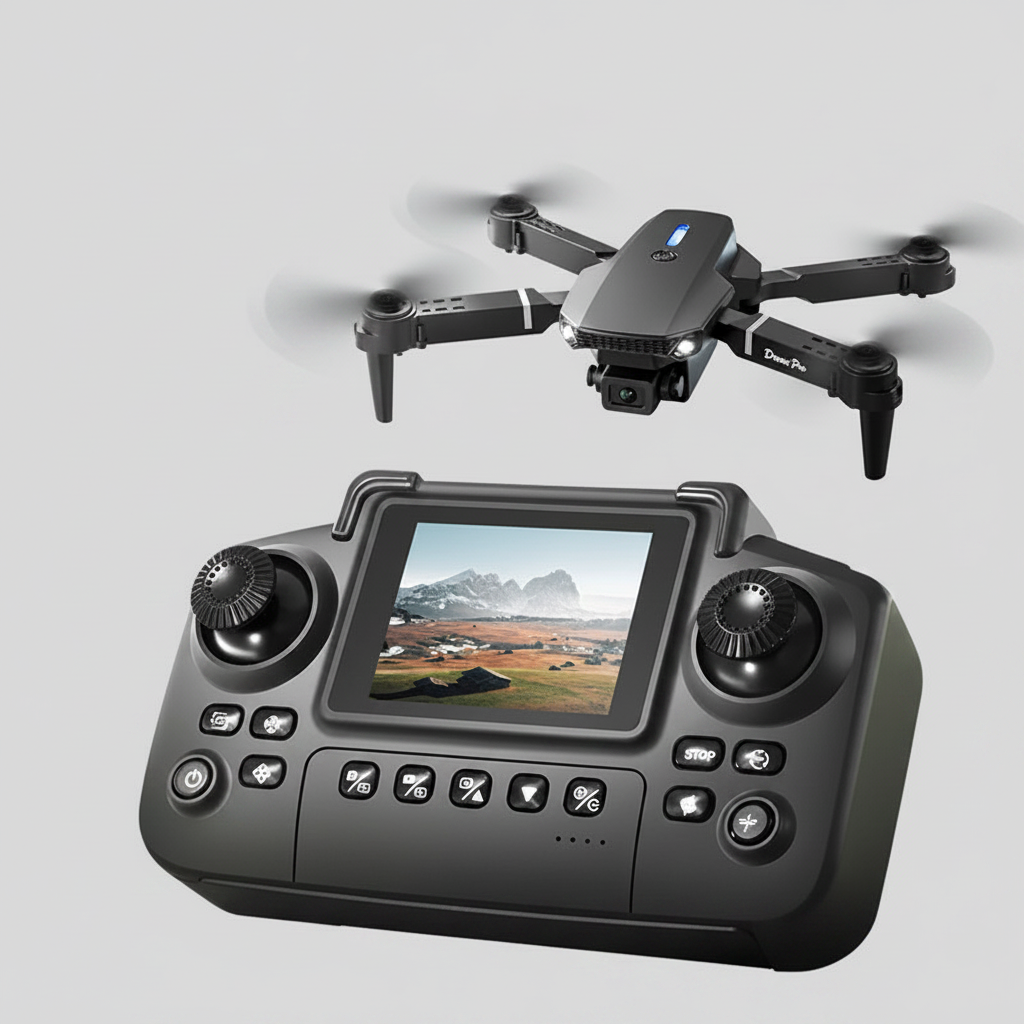 AeroNova E88 E99 Dual Camera Drone With Screen - Dual 4K Cameras With 50x Optical Zoom For Beginners by Tech-Home Store