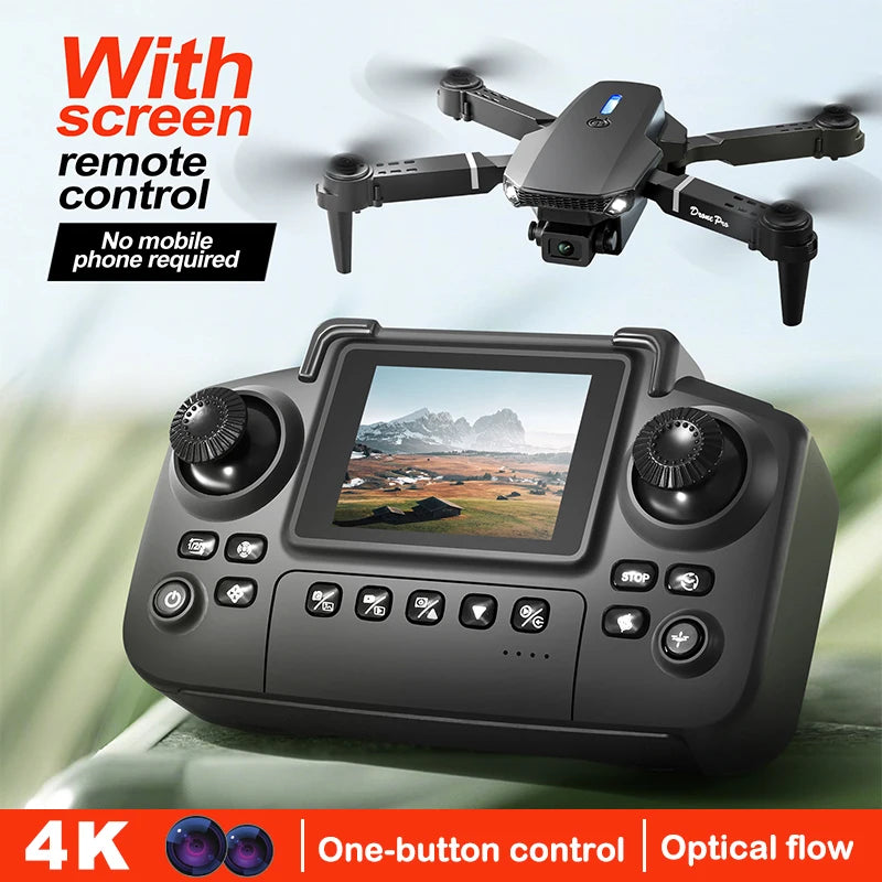 AeroNova E88 E99 Dual Camera Drone With Screen - Dual 4K Cameras With 50x Optical Zoom For Beginners by Tech-Home Store