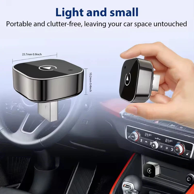 New Super Mini Carplay AI Box Wired to Wireless CarPlay/Android Auto 2in1 Box 5GHz WiFi5 for 99% Original Wired CarPlay/Auto Car by Tech-Home Store