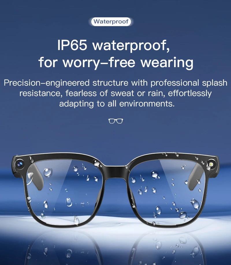 VisionTech NovaSight 4K 8MP Smart Glasses - Real Time Translation Over 150 Languages With ChatGPT AI by Tech-Home Store