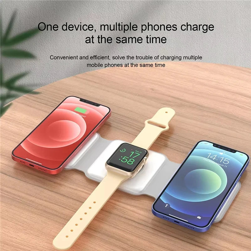 Qi2 SmartCharge 3 In 1 Wireless Charging Station Portable Foldable - Magnetic Alignment And 15W Fast Charging by Tech-Home Store