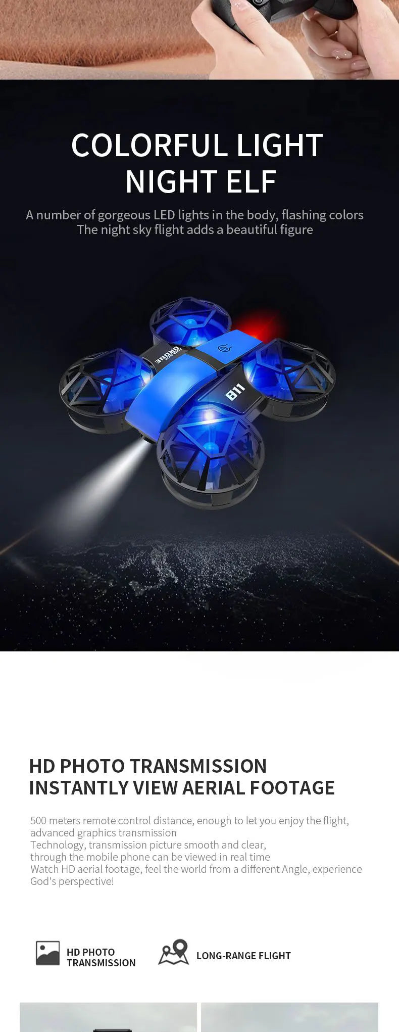 Dowellin D12 Drone Mini Remote Control Aircraft - Ultralight 35g With Dual HD Cameras For Easy Indoor Flying by Tech-Home Store