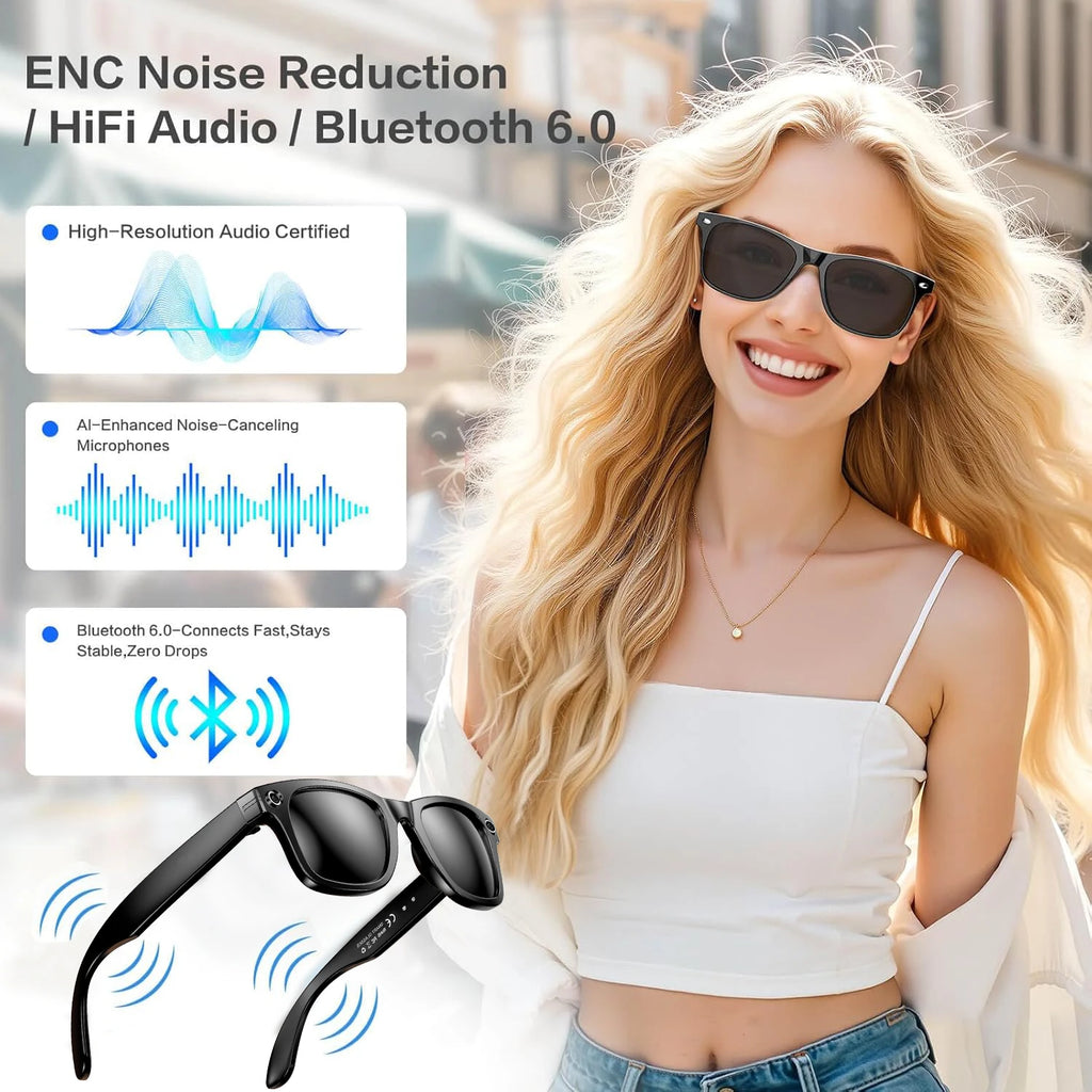 New 800W Camera AI Glasses Men Color-Changing Smart Translation Glasses Photo Video Recording Waterproof Call Smart Sunglasses by Tech-Home Store