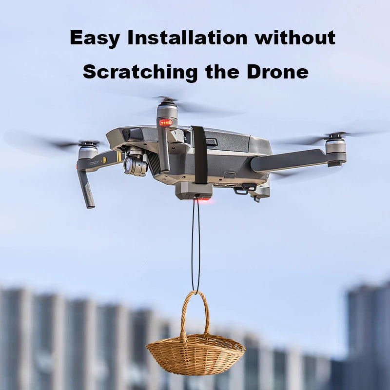Universal Drone Airdrop Thrower System - Precise Payload Drops Up To 120 Meters With 2.4 GHz Remote by Tech-Home Store