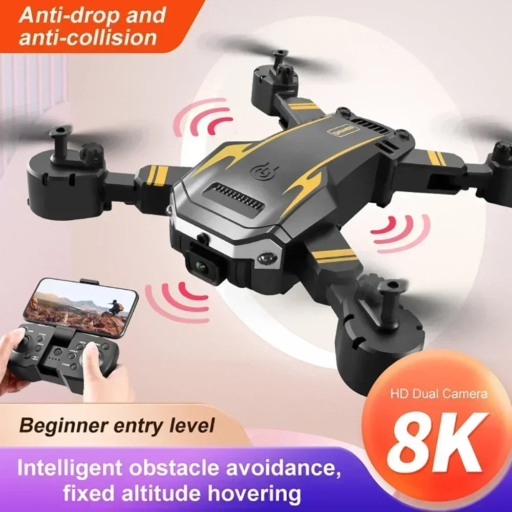 NovaTech G6 Drone - Dual Camera 5G Live Streaming Foldable GPS Quad With Obstacle Avoidance by Tech-Home Store