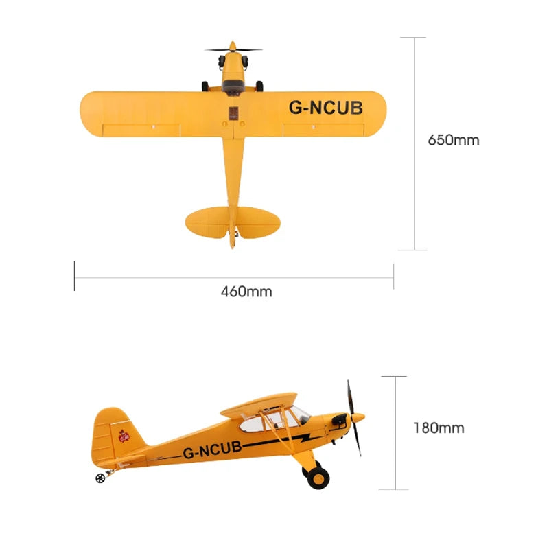 Hot Sale RC Plane RTF 2.4G Brushless Motor 3D/6G Remote Control Airplane Wltoys A160 Upgraded J3-CUB Ready To Fly by Tech-Home Store