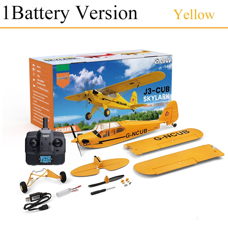 Hot Sale RC Plane RTF 2.4G Brushless Motor 3D/6G Remote Control Airplane Wltoys A160 Upgraded J3-CUB Ready To Fly by Tech-Home Store