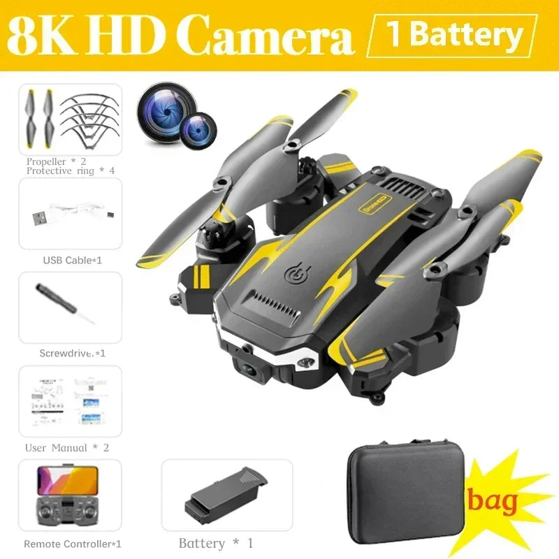 NovaTech G6 Drone - Dual Camera 5G Live Streaming Foldable GPS Quad With Obstacle Avoidance by Tech-Home Store