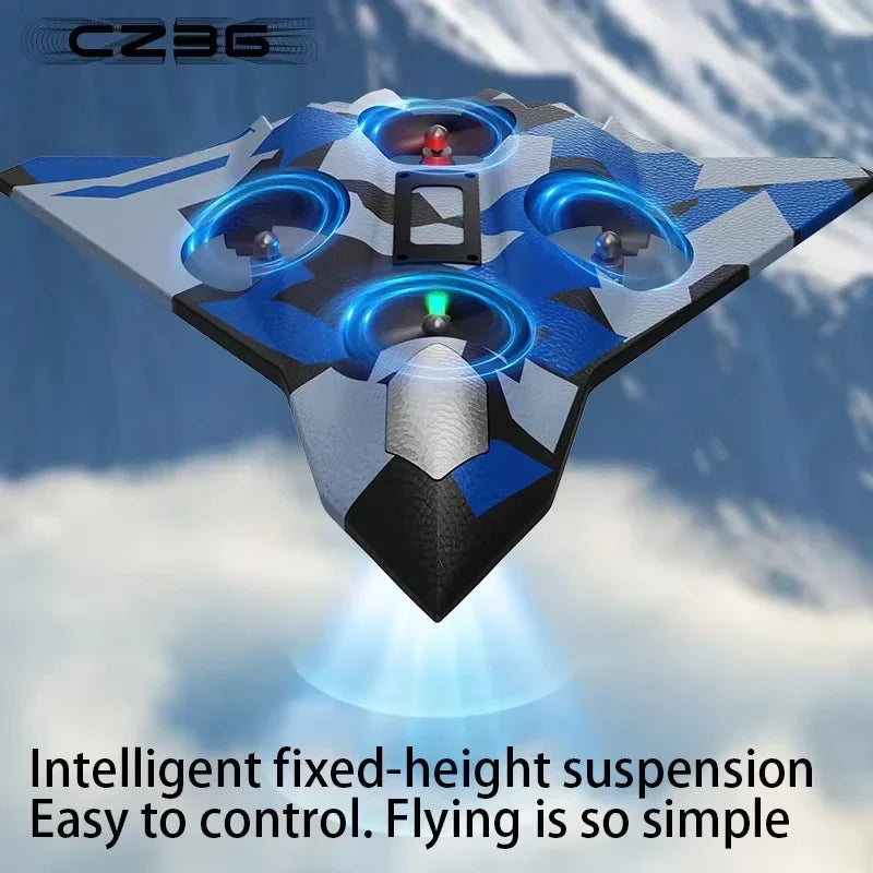 Remote Control Airplane RC Plane Helicopter 360° Flip Stunt Airplane with LED Radio EPP Foam Aircraft Fighter Jet Drone Fly Toy by Tech-Home Store