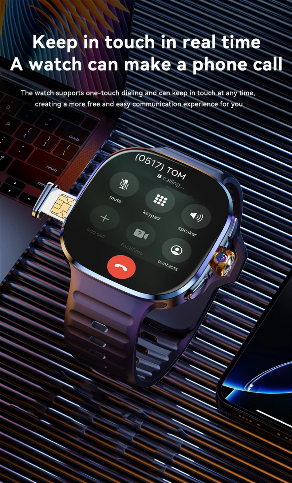 5G/4G Full Network Smart Watch 720*720 AMOLED Screen Video Call 16GB+256GB RAM 2100 MAH Battery Google Play WIFI GPS Smartwatch by Tech-Home Store