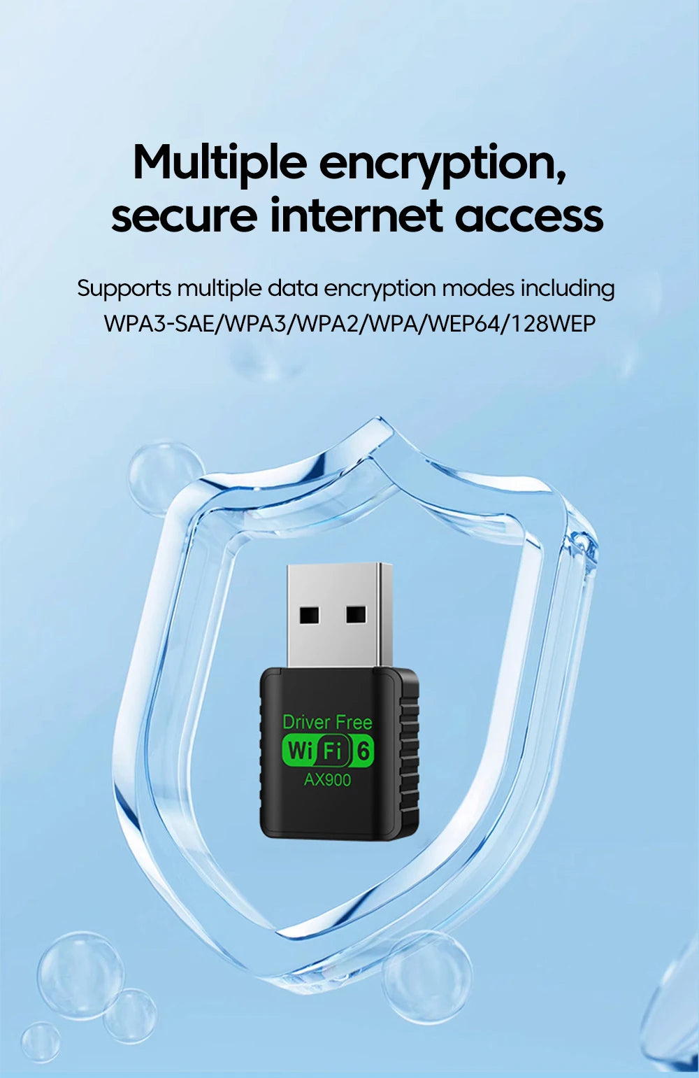 900Mbps USB WiFi Bluetooth 5.4 Adapter 2in1 Dongle Dual Band 2.4G 5GHz USB WiFi 6 Network Wireless Wlan Receiver DRIVER FREE by Tech-Home Store