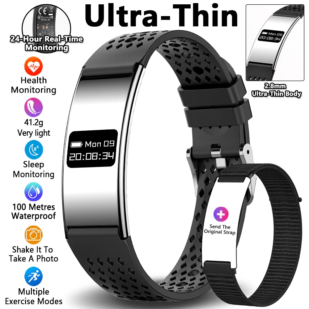 Men Women Smart Bracelet Heart Rate Sleep Monitor Health Smart Band Waterproof Sports Fitness Tracker Smartwatch For Android iOS by Tech-Home Store