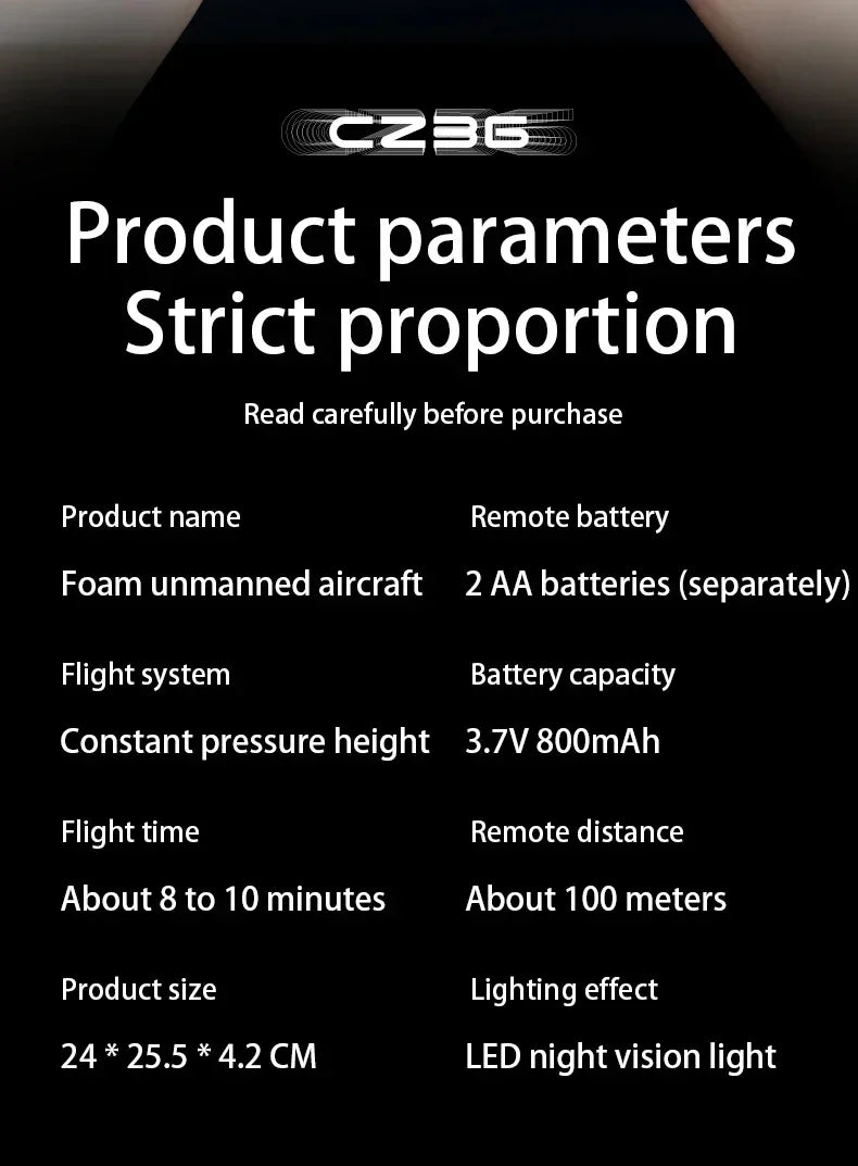 Remote Control Airplane RC Plane Helicopter 360° Flip Stunt Airplane with LED Radio EPP Foam Aircraft Fighter Jet Drone Fly Toy by Tech-Home Store