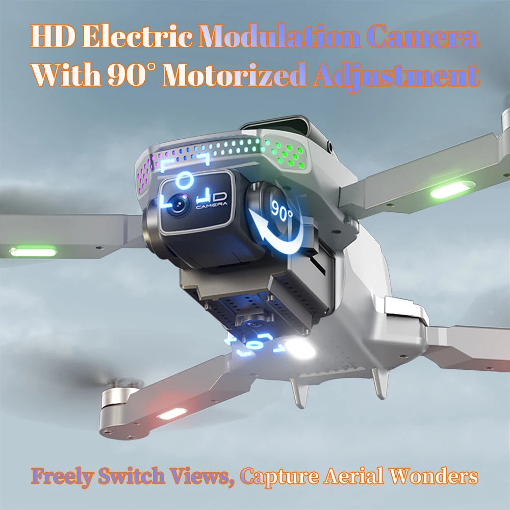 S50 PRO GPS Drone with 2 Batteries, 4.5-inch Large Screen Remote, Real-Time HD Camera, Obstacle Avoidance, Extended Flight Time by Tech-Home Store