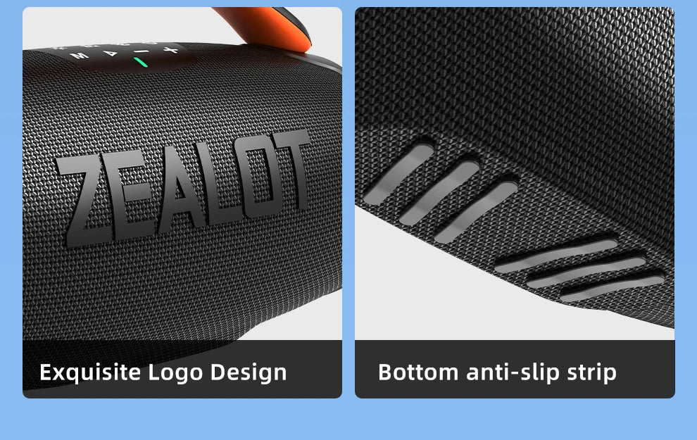 ZEALOT-P11 Bluetooth Speaker 50W Wireless Party Speaker with Bluetooth 5.4 Stereo Sound Comfortable handle Controllable Lightin Portable For Outdoors Long Battery Life by Tech-Home Store
