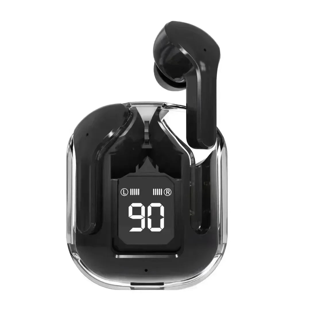Original T2 Wireless Bluetooth Earphone Transparent HIFI Headphones LED Power Digital Display Stereo Sound Earphones for Xiaomi by Tech-Home Store
