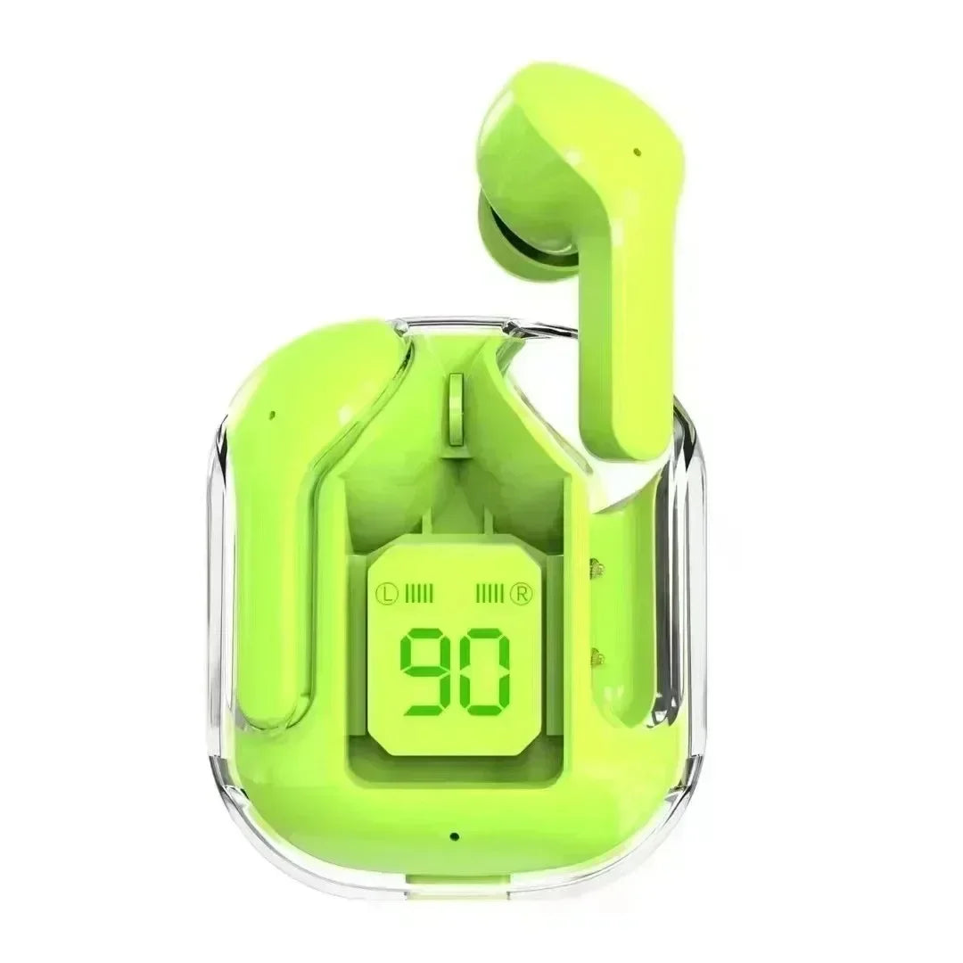 Original T2 Wireless Bluetooth Earphone Transparent HIFI Headphones LED Power Digital Display Stereo Sound Earphones for Xiaomi by Tech-Home Store