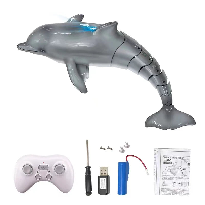 Smart Rc Shark whale Spray Water Toy Remote Controlled Boat ship Submarine Robots Fish Electric Toys for Kids Boys baby Children by Tech-Home Store