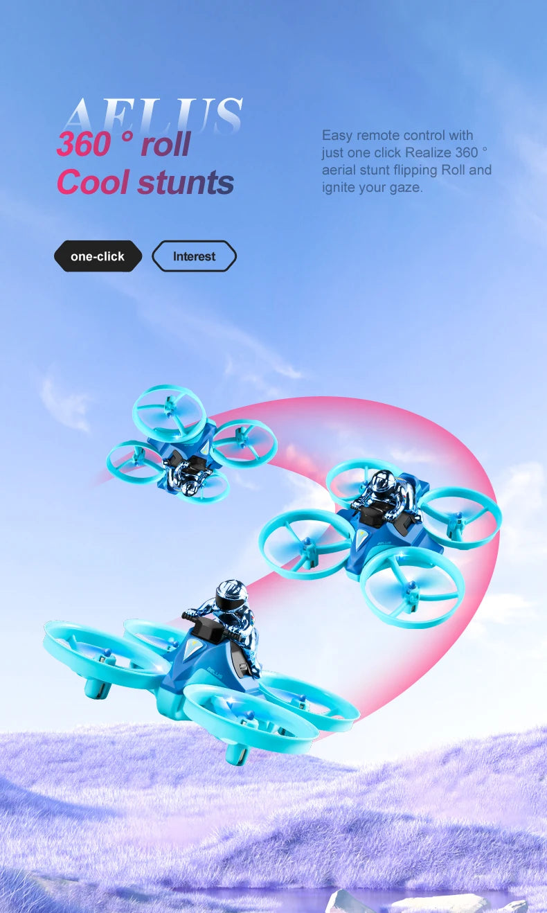 4DRC Mini RC Drone Altitude Hold Headless Mode 3 in 1 Sea Land Air Flight 2.4G Remote Control Quadcopter Boat RC Helicopter Toys by Tech-Home Store