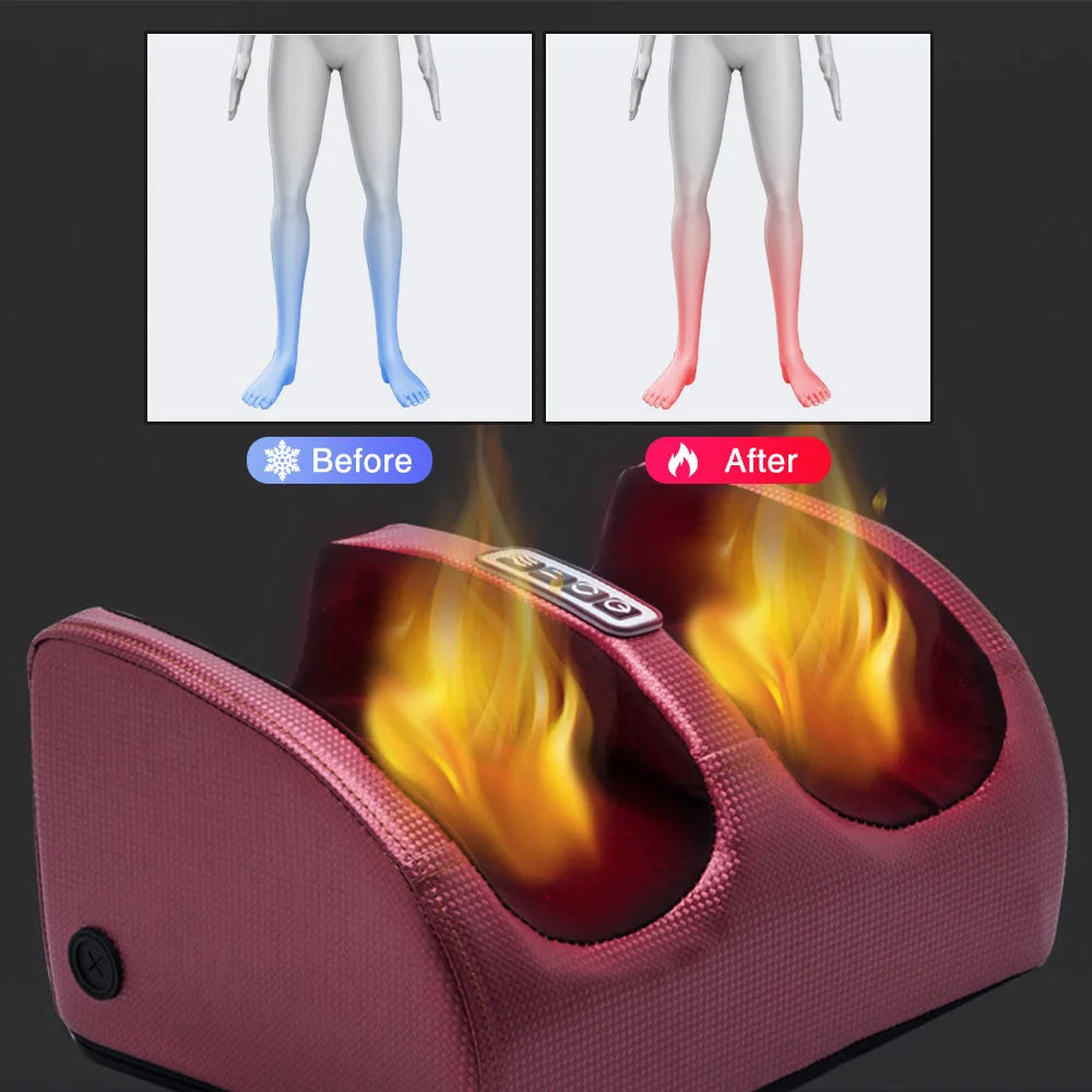 Electric Foot Massager With Heating Therapy
