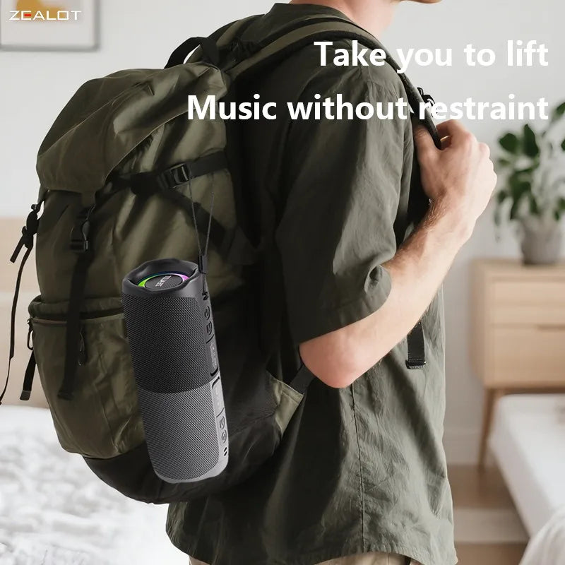 ZEALOT-M5 Magnetic Bluetooth Speaker, 2-in-1 Portable Mini Speaker with Power Bank, Macaron Colors, Dual Channel by Tech-Home Store