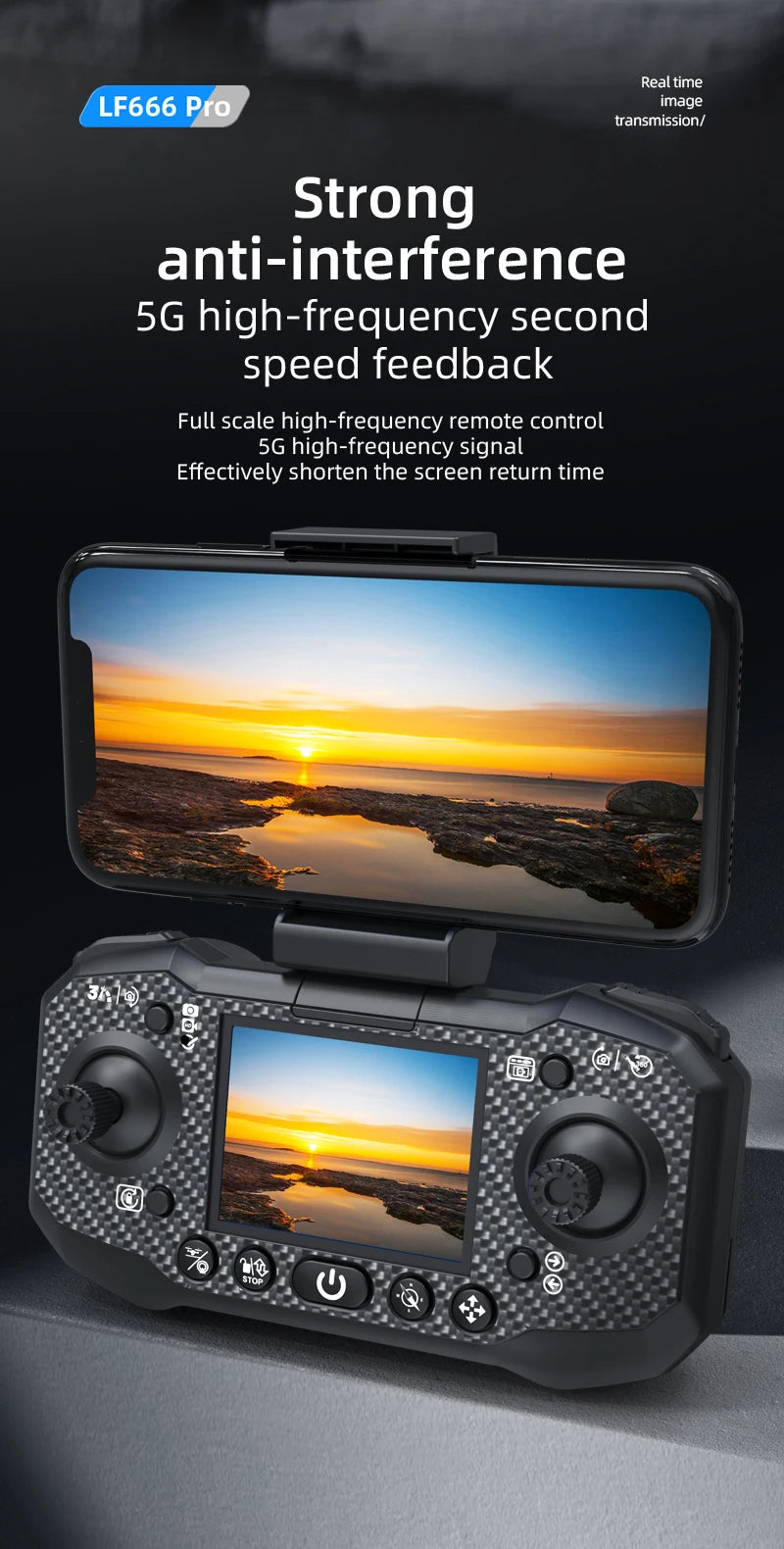 LF632 5G RC Drone Brushless Intelligent HD Dual Camera WIFI FPV Optical Flow Obstacle Avoidance Foldable Quadcopter Model Toys by Tech-Home Store