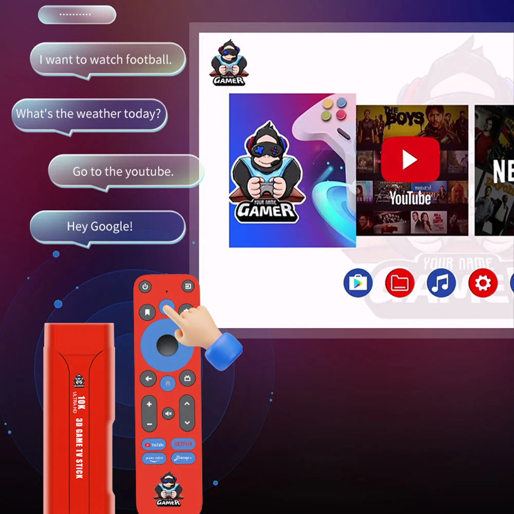 G1 Dual System 8K WIFI 2.4G/5G 3D Game Stick Retro Video Games Console Android 13.0 Game TV Box 64G Oubler Rocker 28000+ Games by Tech-Home Store