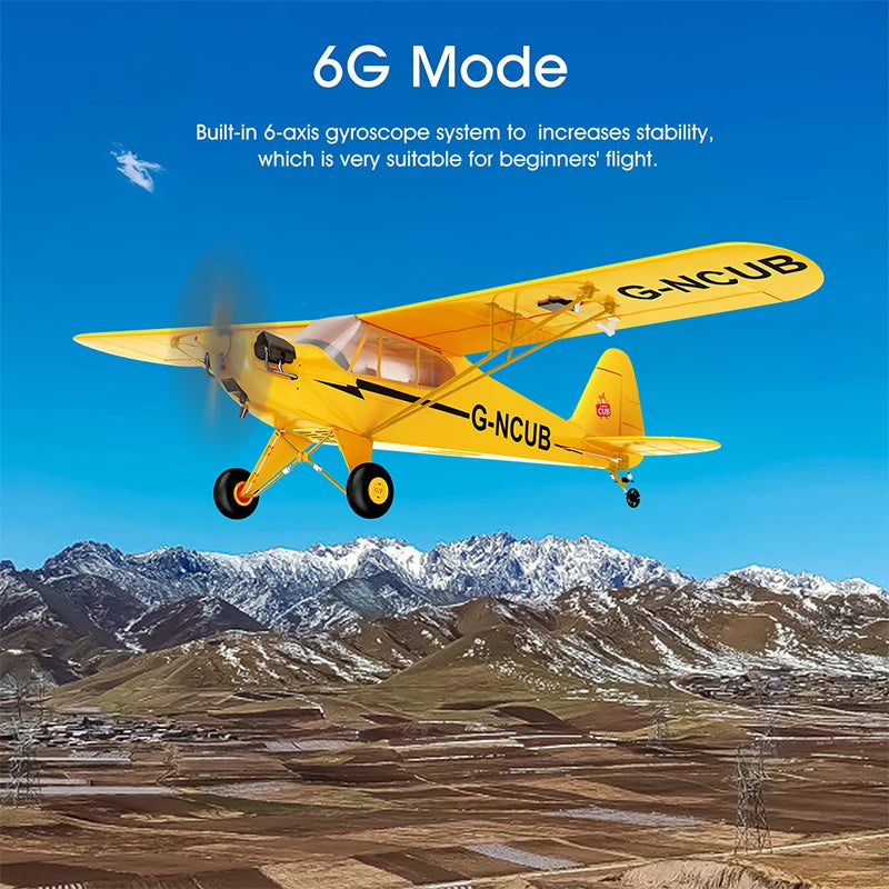 Hot Sale RC Plane RTF 2.4G Brushless Motor 3D/6G Remote Control Airplane Wltoys A160 Upgraded J3-CUB Ready To Fly by Tech-Home Store