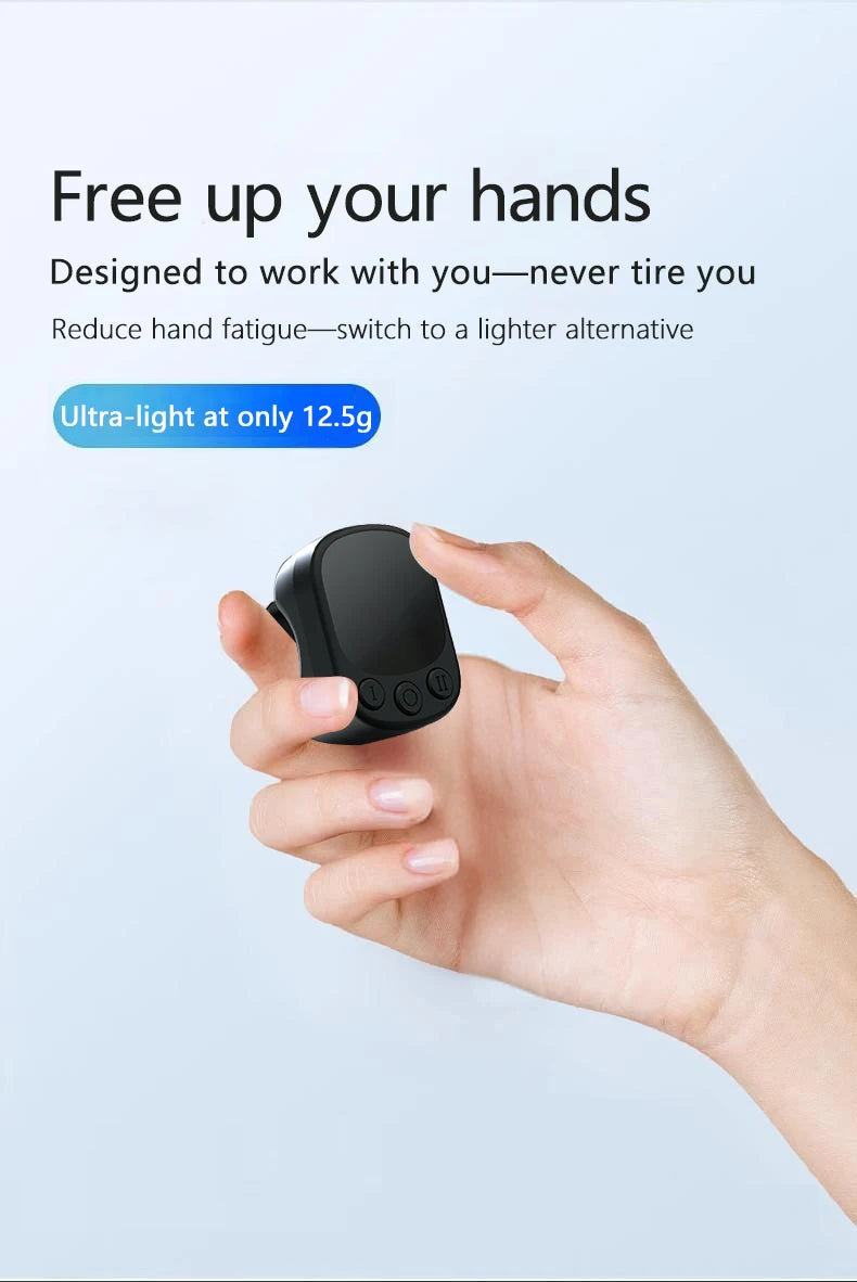 Mouse Ring Remote Control with Touchpad,Smart Automatic Screen Clicker Device，Continuous Clicker，Scrolling Ring Remote Control S by Tech-Home Store
