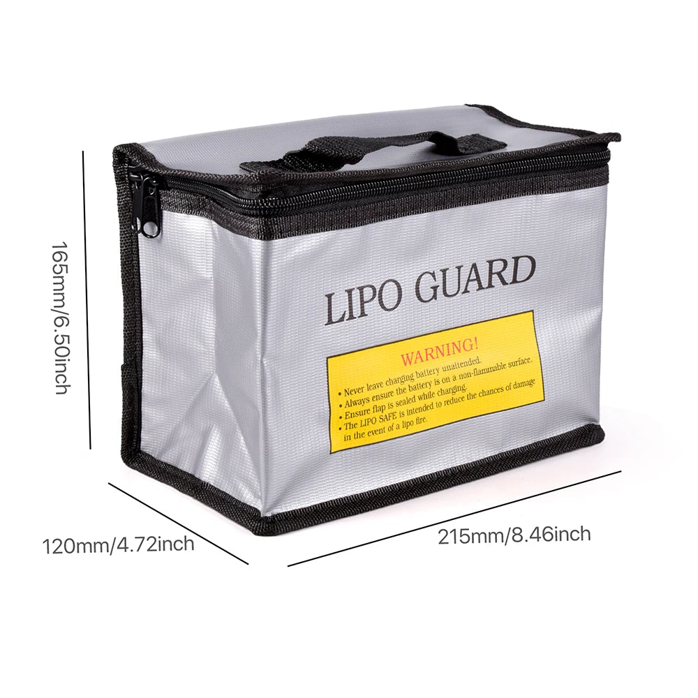Lipo Guard Safety Bag - Explosion-Proof Fireproof LiPo Battery Storage and Charging Pouch for RC Drones by Tech-Home Store