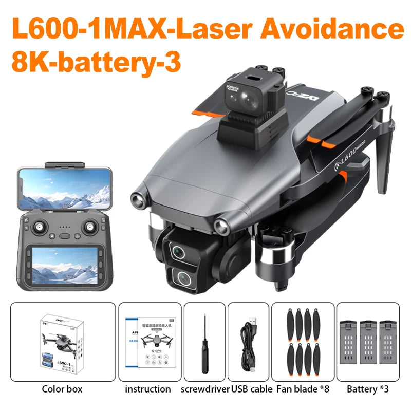 L600-1 MAX GPS Drone - Cinema-Grade 8K Recording With 360-Degree Laser Obstacle Avoidance And Long-Range Control by Tech-Home Store