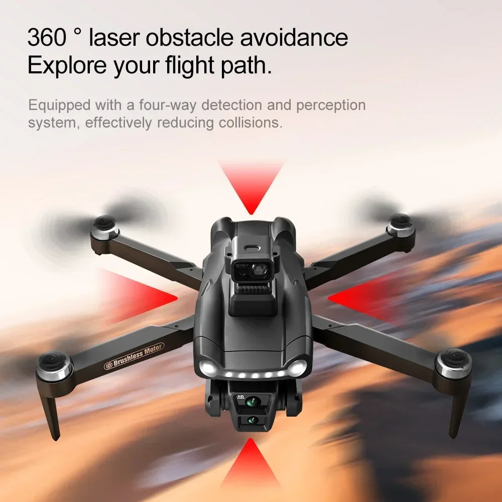 Lenovo V198 MAX GPS Drone 8K Profesional 4K HD Camera Brushless Laser Obstacle Avoidance Foldable Quadcopter Aerial Optical by Tech-Home Store