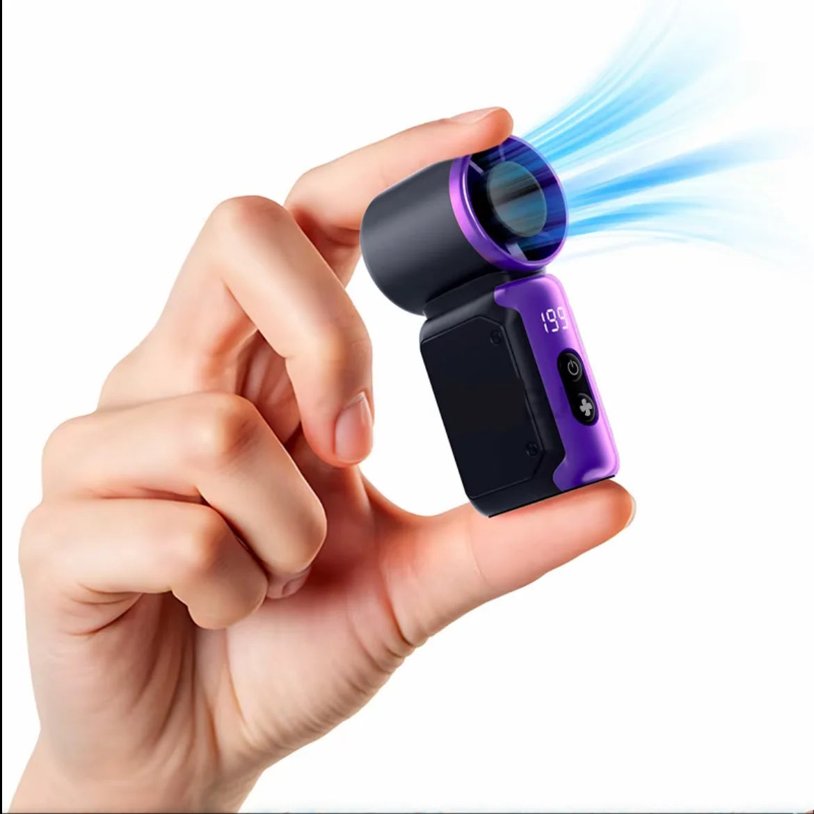 Portable silent mini bladeless electric fan, suitable for outdoor, travel, and office use, travel accessories by Tech-Home Store