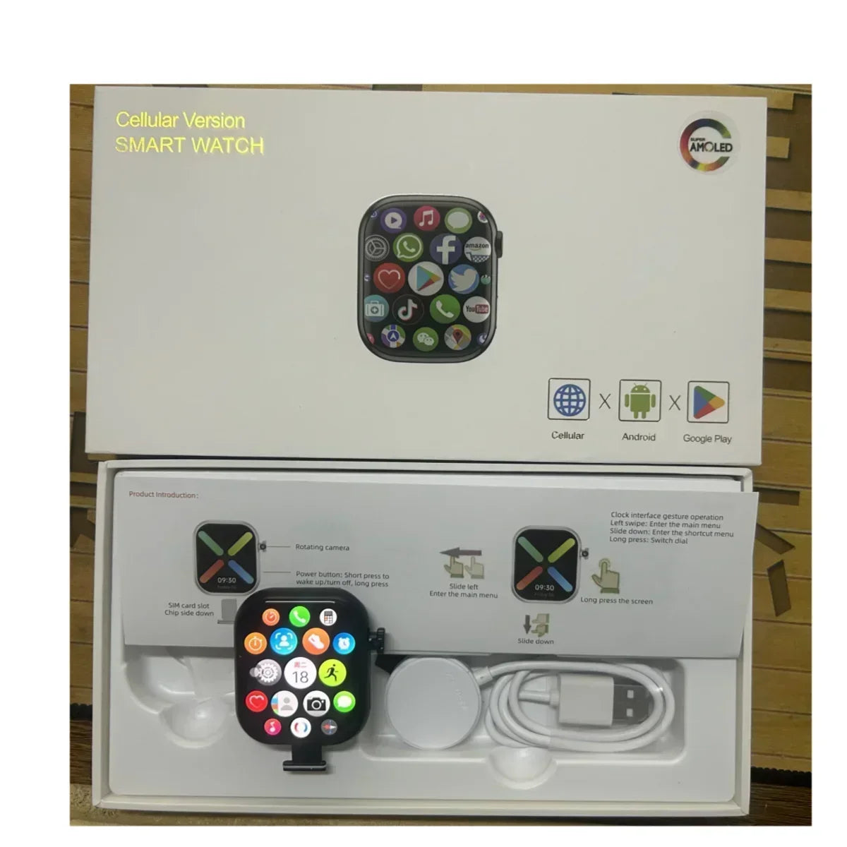 VP29 Smartwatch With Rotating Camera - 2.29-inch Screen