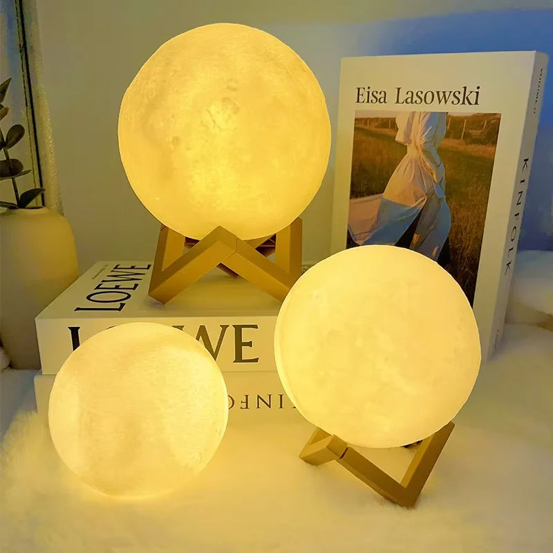 Book Light LED Moon Light Galaxy Light, Moon Night Light by Tech-Home Store