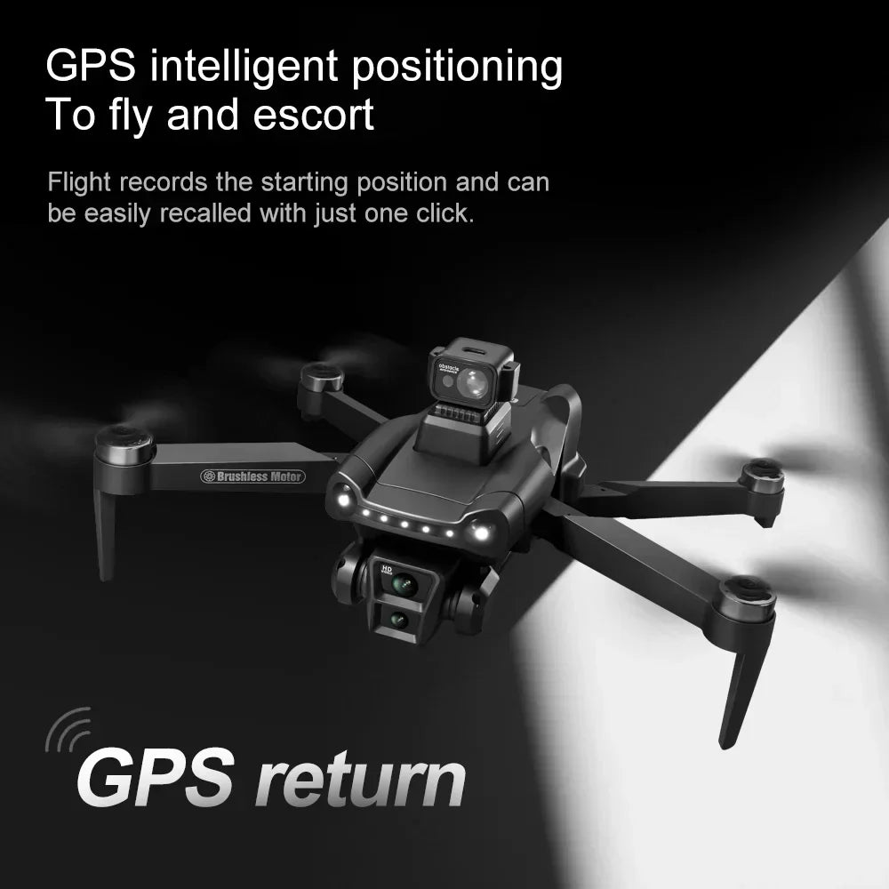 Lenovo V198 MAX GPS Drone 8K Profesional 4K HD Camera Brushless Laser Obstacle Avoidance Foldable Quadcopter Aerial Optical by Tech-Home Store