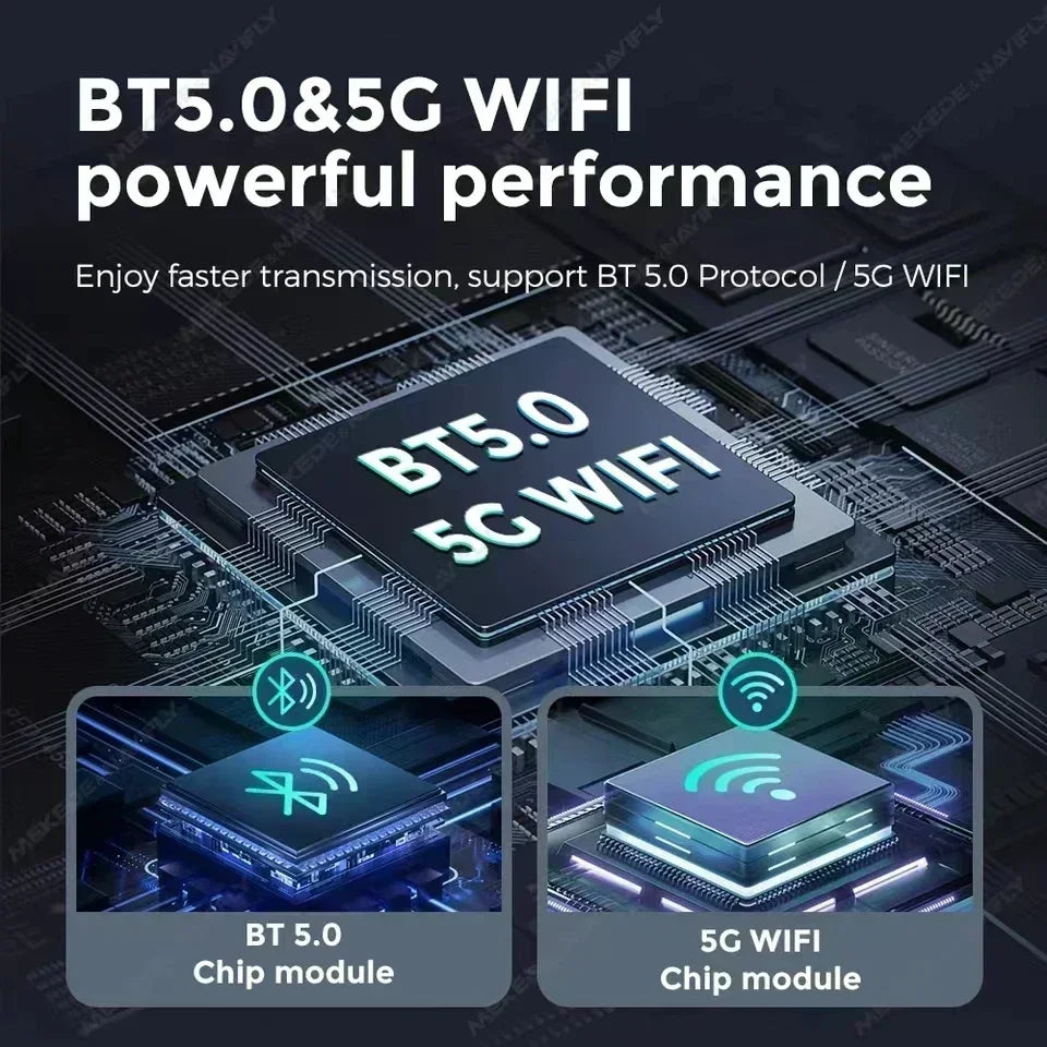 2025 New Andriod 12.0 Video Box Wireless Android Auto & Wireless Carplay 3in1 Smart Multimedia Adapter Built-in Netflix YouTube by Tech-Home Store