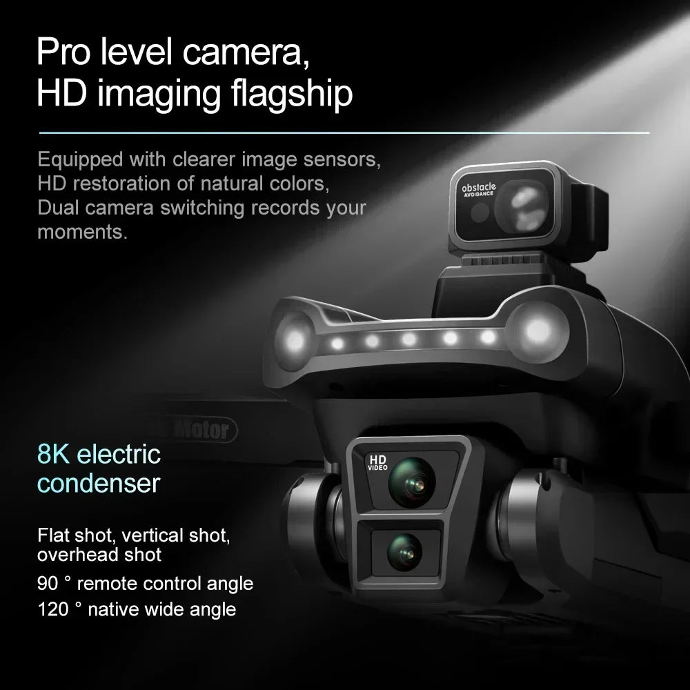 Lenovo V198 MAX GPS Drone 8K Profesional 4K HD Camera Brushless Laser Obstacle Avoidance Foldable Quadcopter Aerial Optical by Tech-Home Store